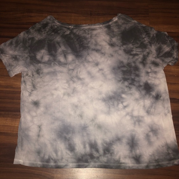 gray/black tye dye off the shoulder top - Picture 4 of 4